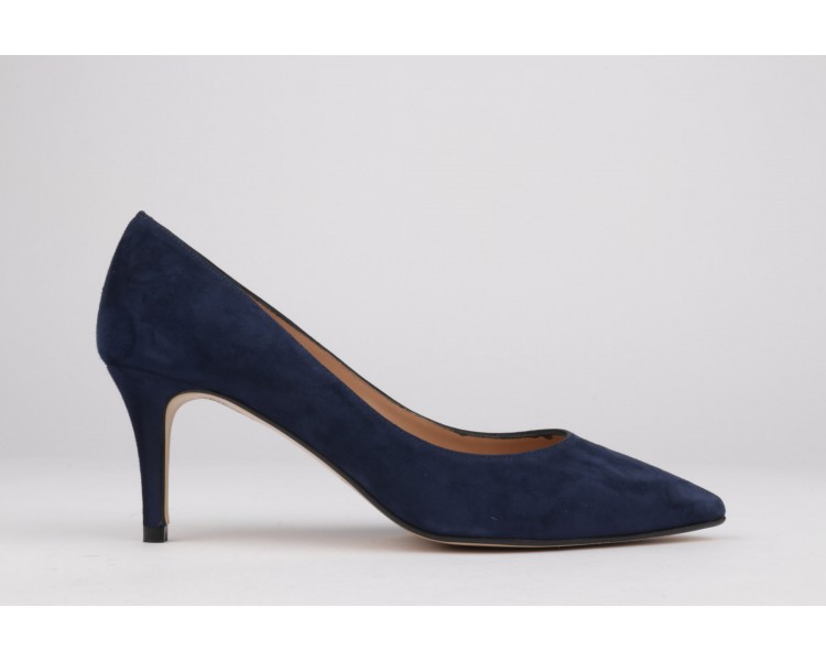Navy blue stilettos ISABELA heel 7,5 cm.