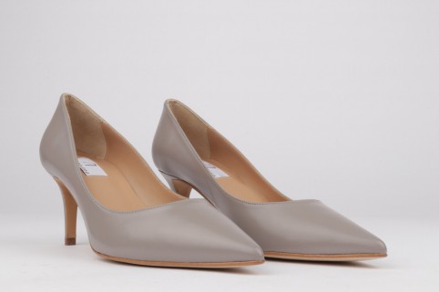 Gray stilettos ISABELA heel 7 cm.