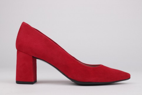 Mid heel shoes ALMA cherry suede
