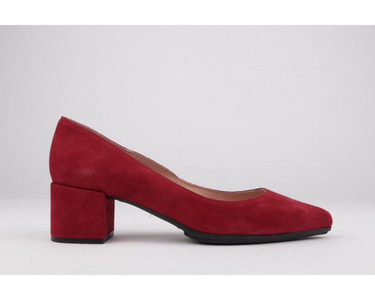 Low heel shoes suede burgundy GALA