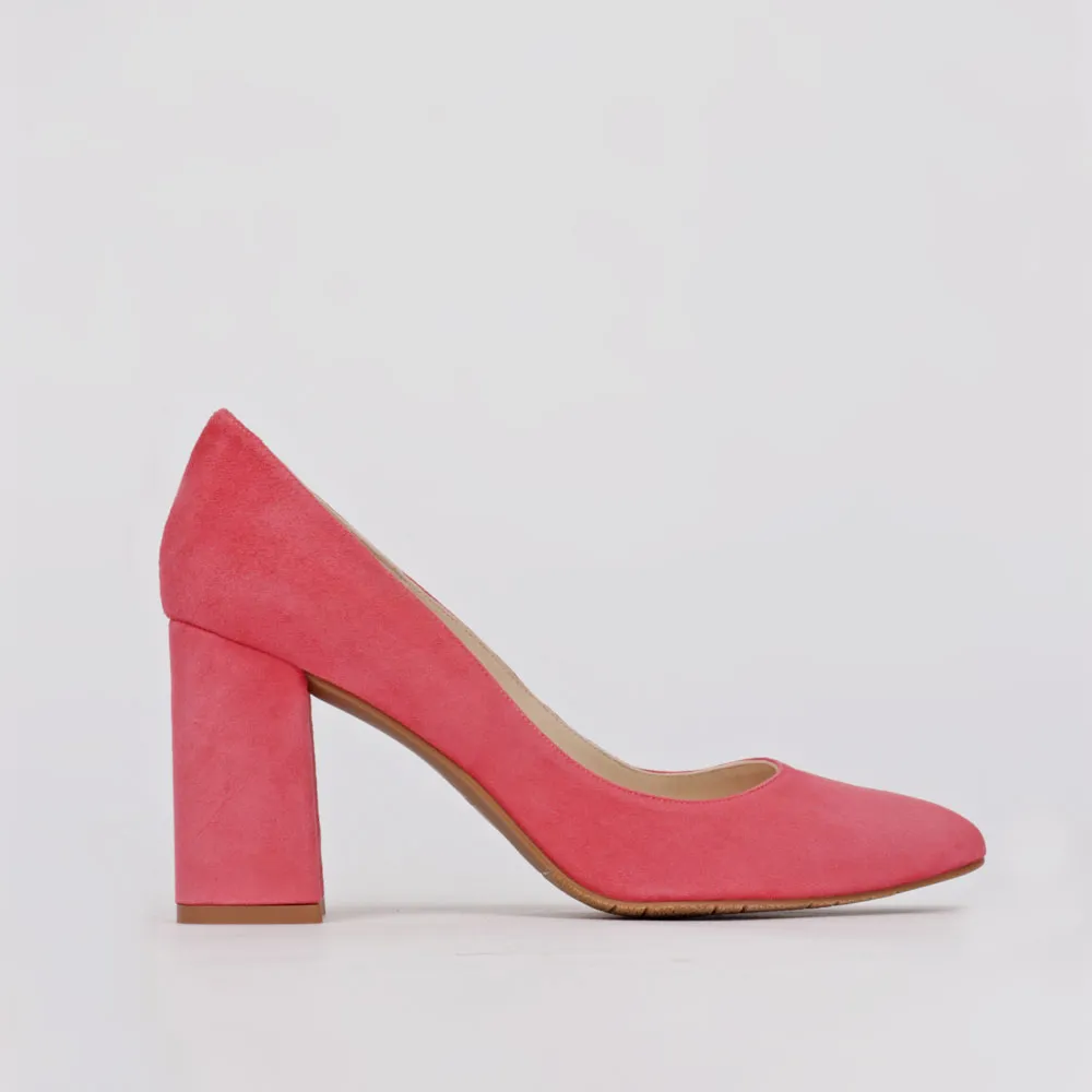 Coral heel pumps – Comfortable stilettos - Bougainvillea shoes