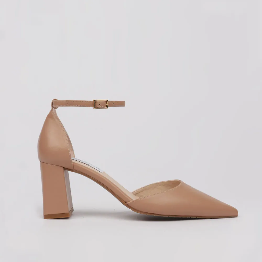 Camel shoes bracelet detail FELISA ▻ Dress shoes beige leather