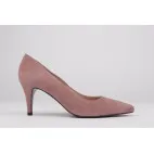 Stilettos medium heel ISABELA pink suede