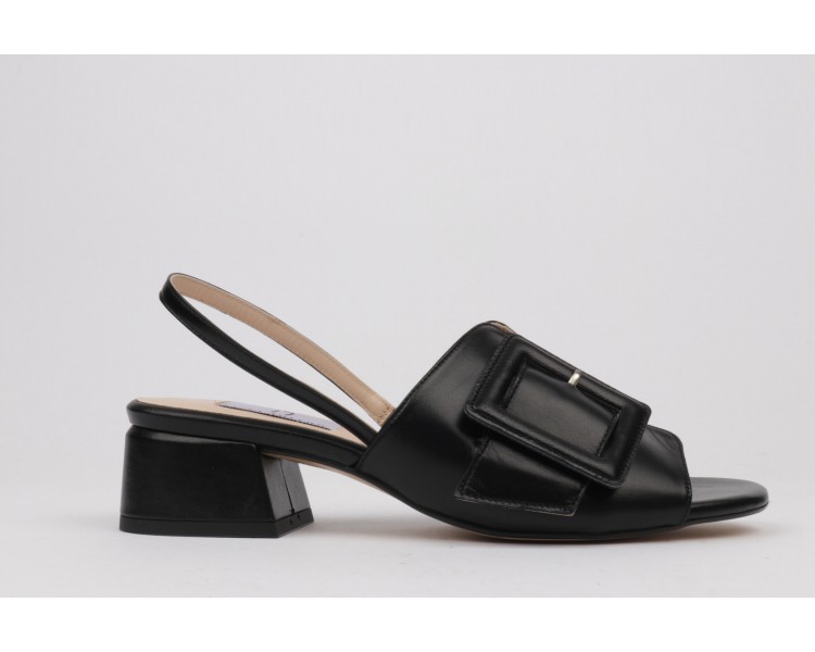 Low Heel black sandals ROCIO