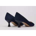Kitten heels navy blue NADIA