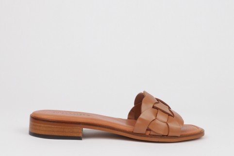 Flat sandals JULIA leather color