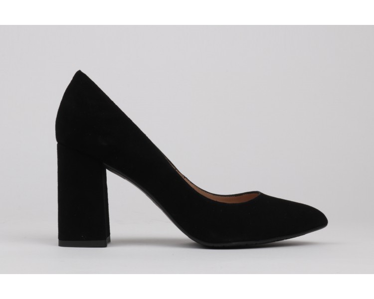 Black stilettos block heel CAYETANA