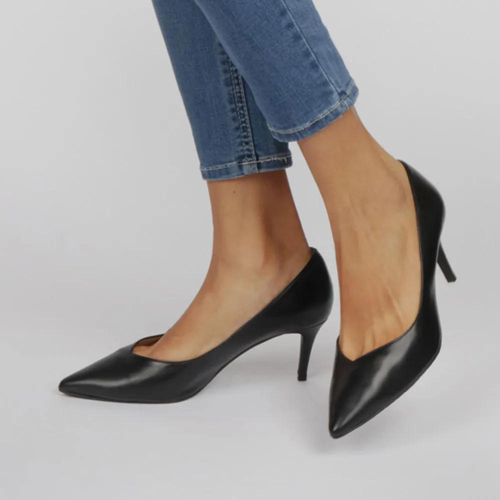Black stiletto | Comfortable heel pumps shoes LUISA TOLEDO