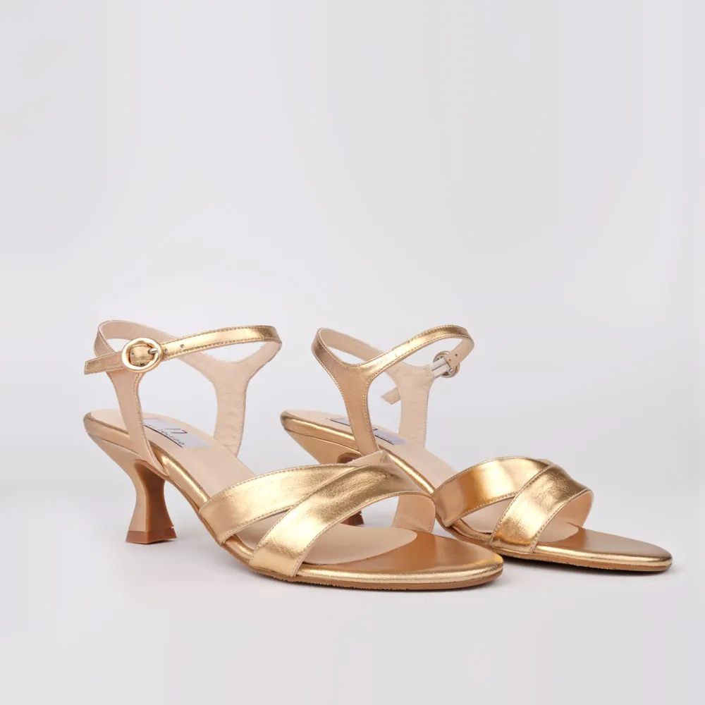 Golden sandals FATIMA - Women party sandals Luisa Toledo