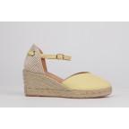 Wedge espadrilles CATALINA yellow leather