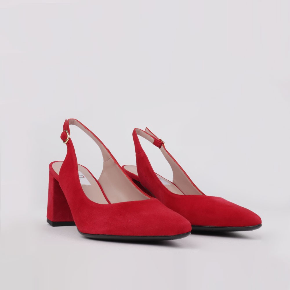 Red shoes OLGA slingback design