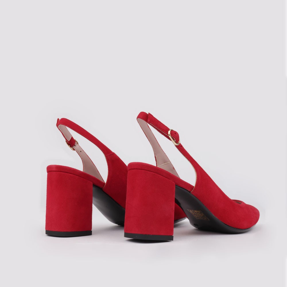 Red shoes OLGA slingback design