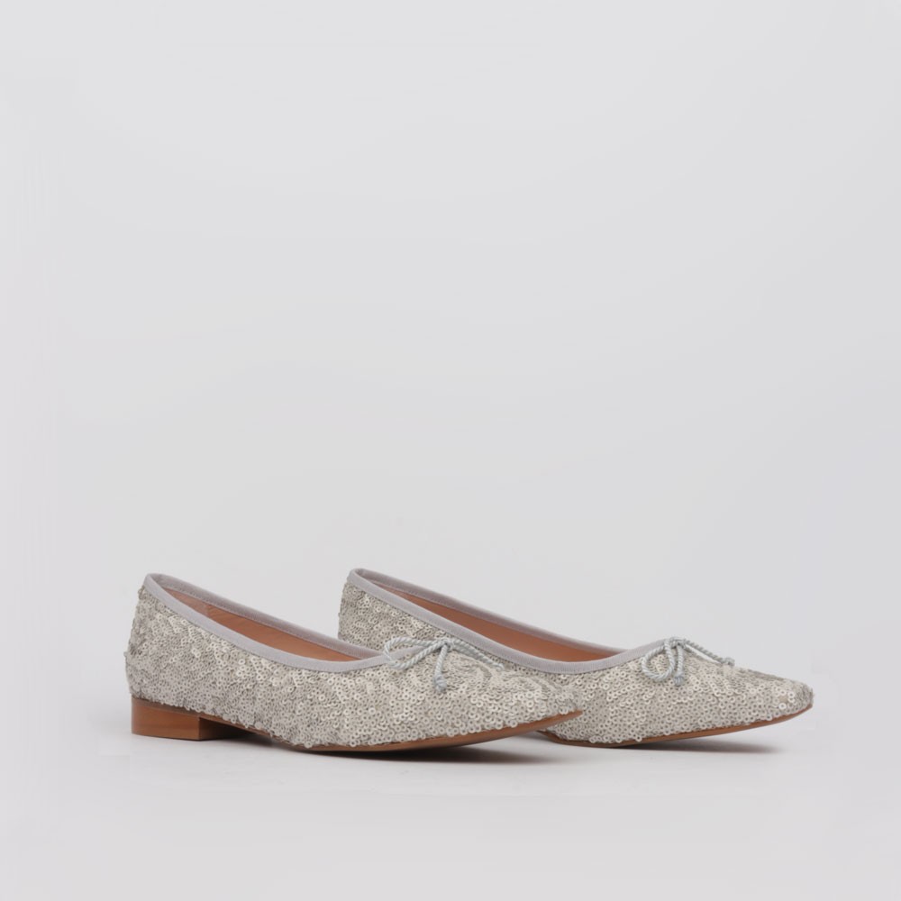 Silver sequins flats pumps BALLET - Collection Flat Shoes LT