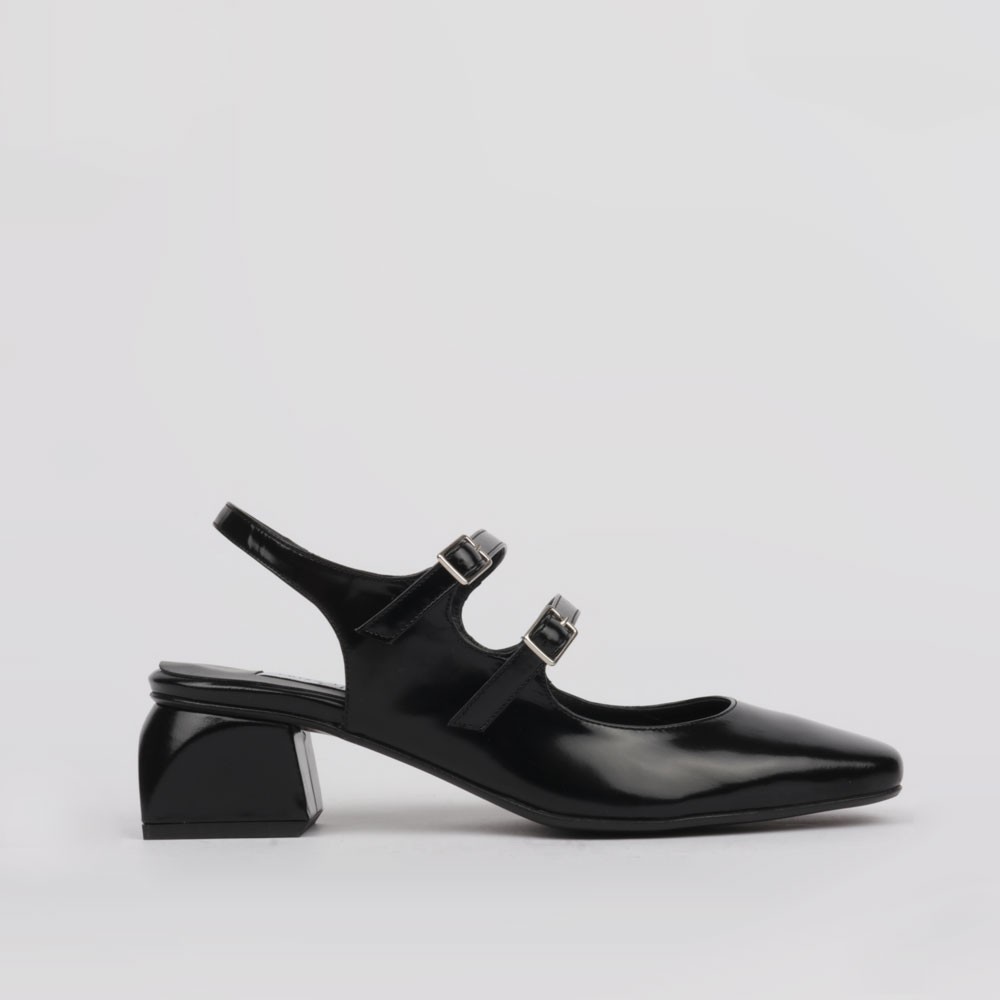 Black Mary Jane slingback shoes - LT Shoes Collection