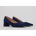 Low heel shoes blue suede MARINA