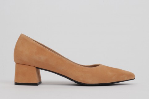 Low heel shoes camel suede MARINA