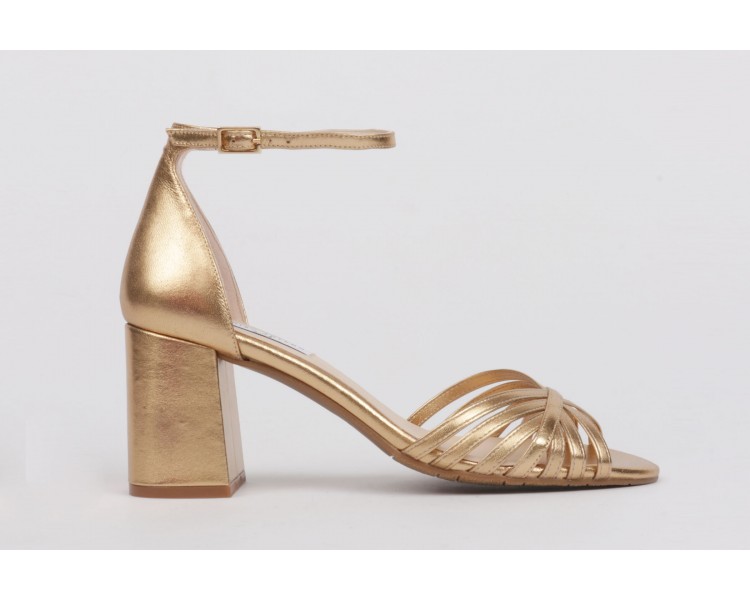 Golden sandals BELÉN