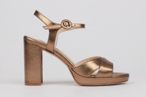 Golden dress sandals TERESA