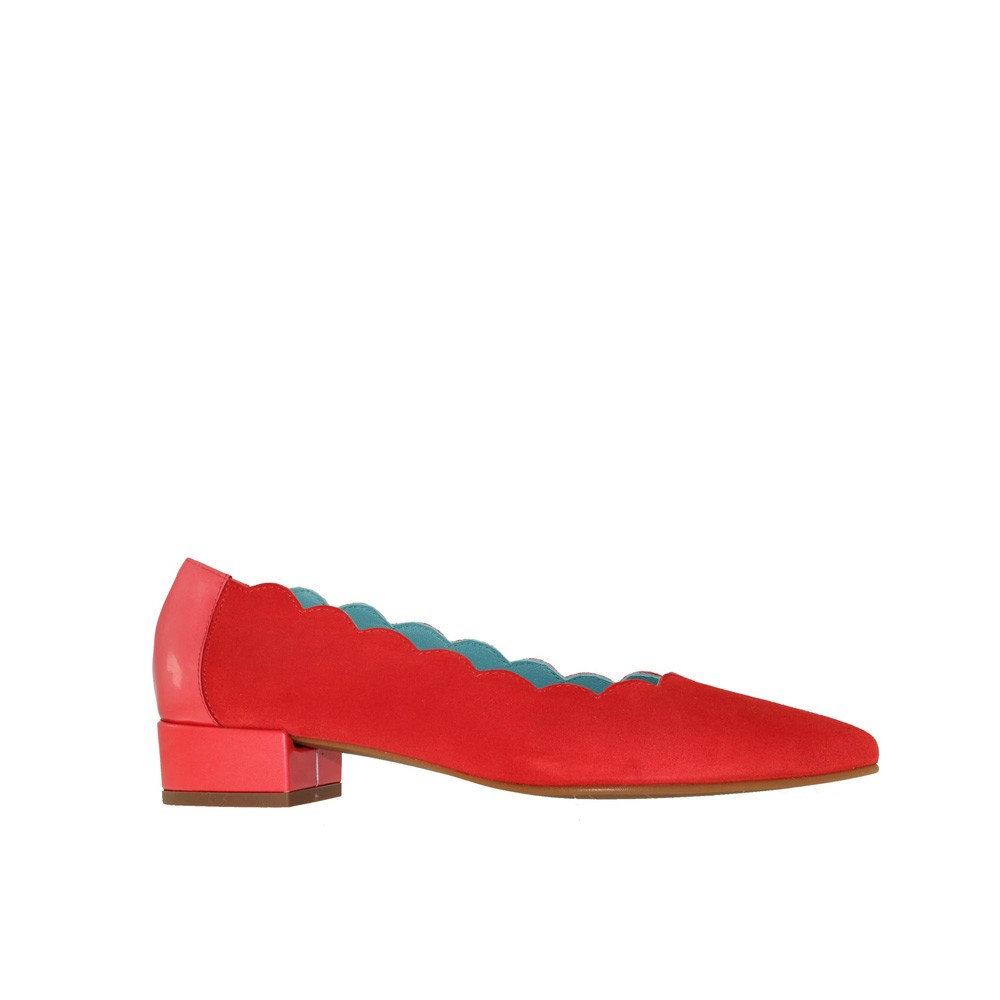 Ballet pumps ALICIA in coral suede
