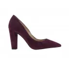 High block heel pumps RITA purple suede