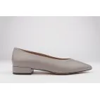 Low heel shoes pointed toe NOELIA gray leather