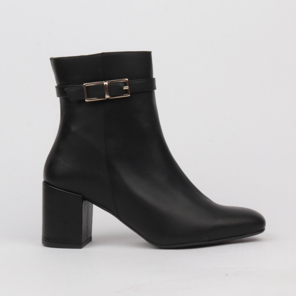 Black ankle boots MARLENE wide heel ✓ LUISA TOLEDO