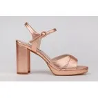 Dress sandals golden rose leather TERESA - Luisa Toledo shoes