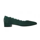 Ballet pumps green suede ALICIA with details