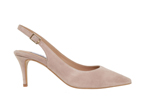 Stiletto slingback GOYA nude suede