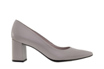 Wide heel pums ALMA grey leather
